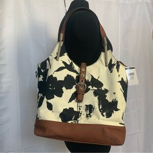 Wilsons Leather Black Rivet Promo Lyndsey 2 Piece Travel Set, NWT, Tote Bag